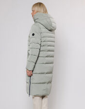 Rino and Pelle Longline Padded Coat, Green (PALE GREEN), large
