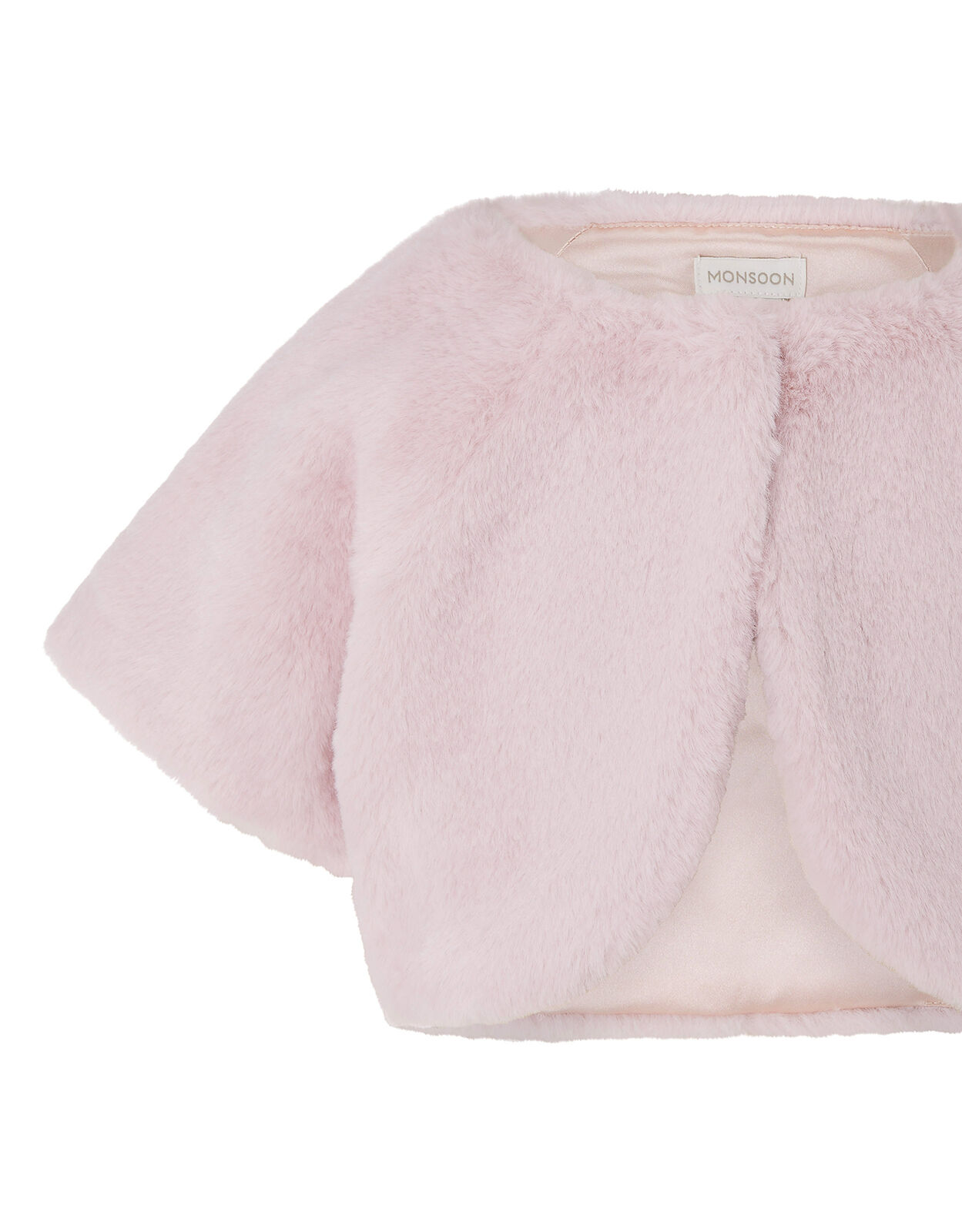 Faux Fur Shrug Pink | Girls' Cardigans 