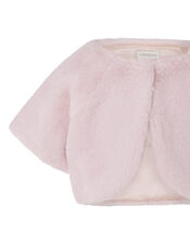 Faux Fur Shrug, Pink (PINK), large