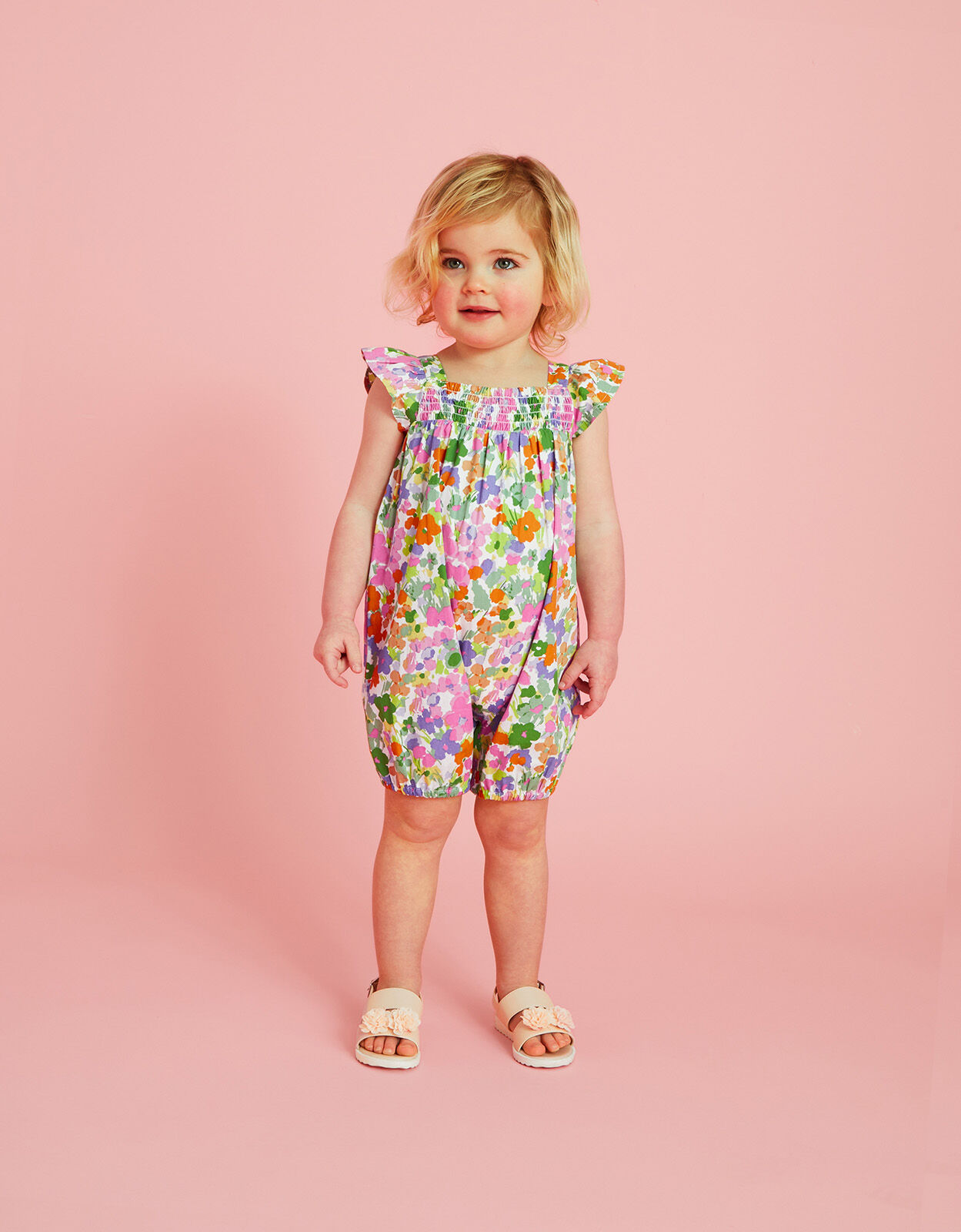 Baby girl floral jumpsuit cheap