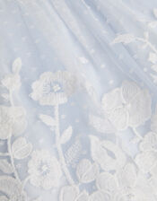 Baby Abigail Embroidered Party Dress, Blue (BLUE), large