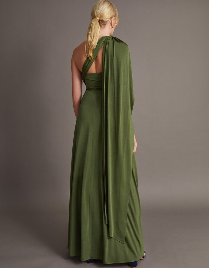 T-Back Multi Wear Convertible Bridesmaid Dresses Dark Green