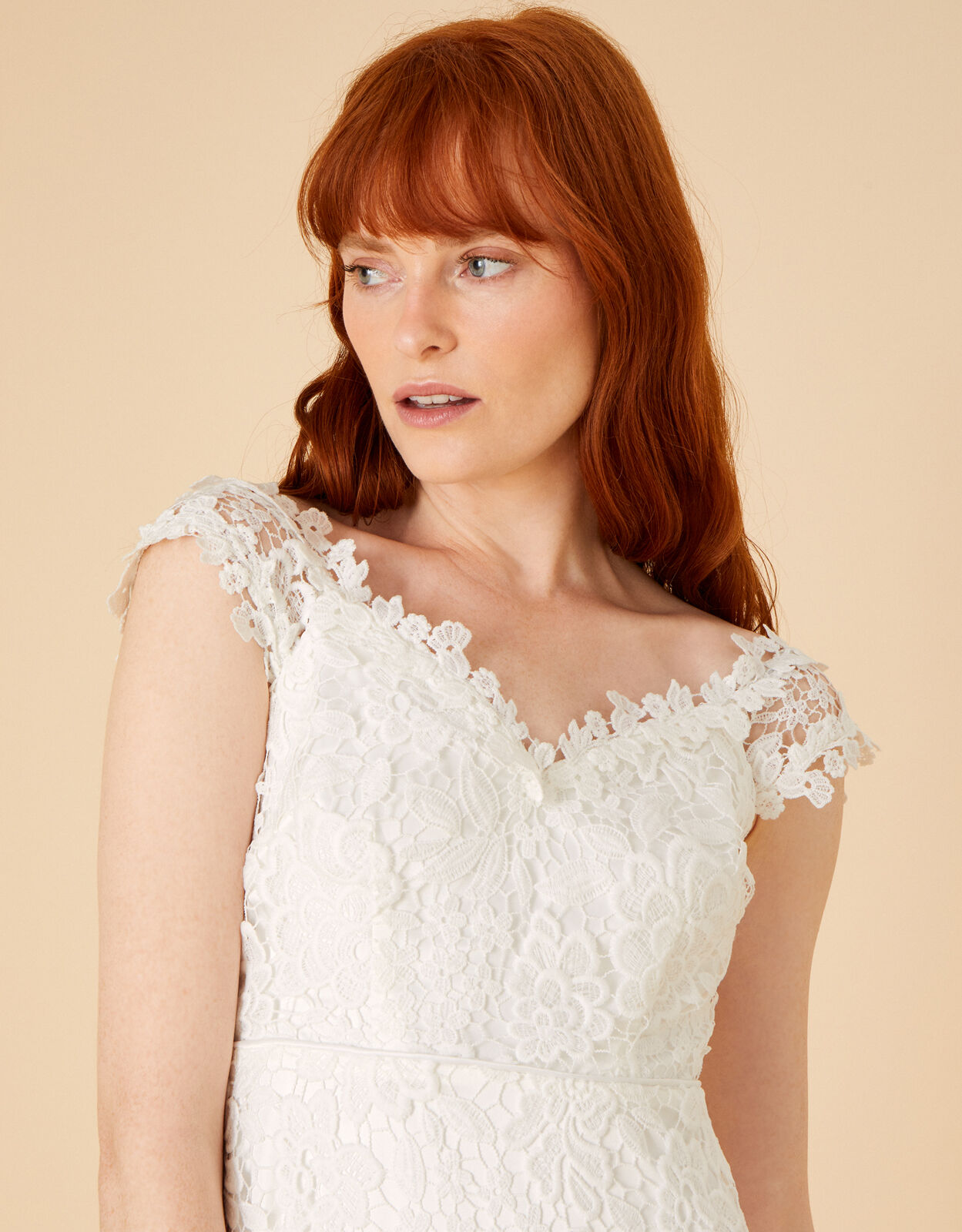 Cassandra Lace Bridal Maxi Dress Ivory Wedding Dresses Monsoon UK