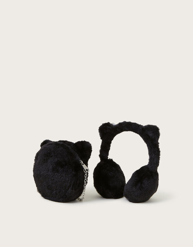 Cat Earmuffs and Bag Set, , large