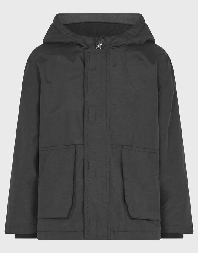 2-in-1 Parka Gilet Coat, Black (BLACK), large