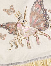 Unicorn Embellished Plisse Disco Dress, Ivory (IVORY), large