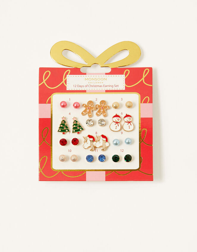 12 Days of Christmas Stud Earring Multipack, , large