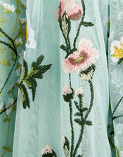 Boutique Meadow Embroidered Dress, Blue (BLUE), large