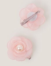 2-Pack Flower Girl Hair Clips, Pink (PINK), large