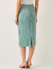 Cosima Fringe Pencil Skirt, Green (SAGE), large