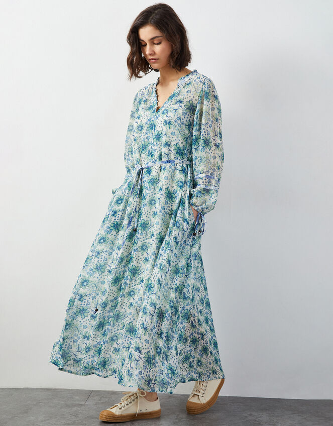East Amelia Floral Maxi Dress, Green (MINT), large