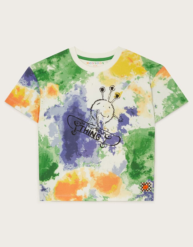 Tie Dye Skater T-Shirt, Multi (MULTI), large