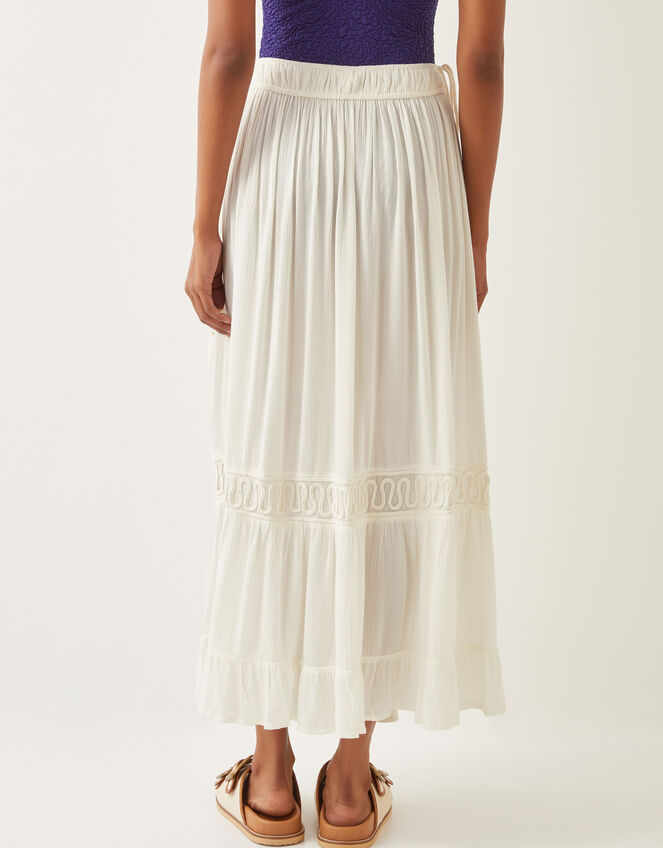 Bryony Embroidered Maxi Skirt, White (WHITE), large