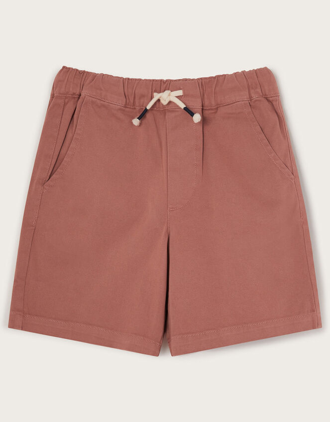 Drawstring Pull-On Shorts, Red (RED), large