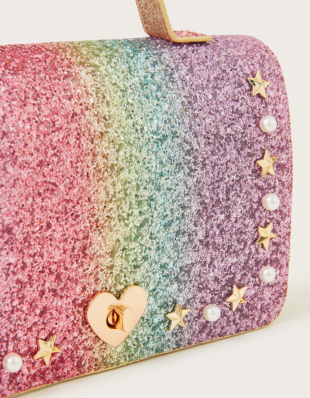 Over The Rainbow Glitter Satchel Bag Children s Bags Monsoon UK
