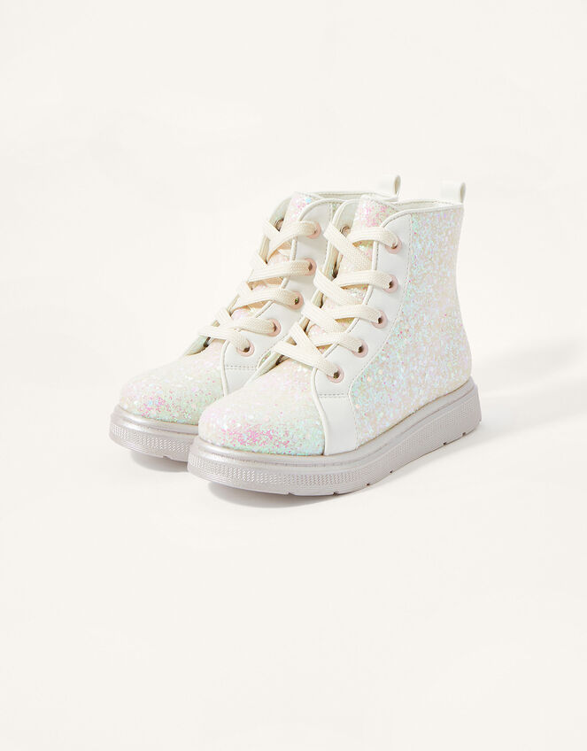 Glitter Boots Ivory