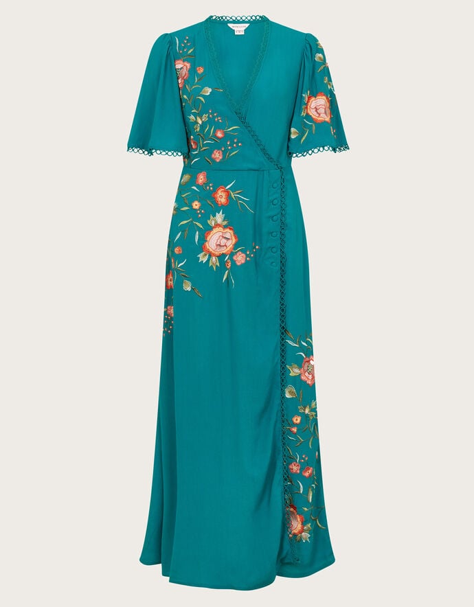 Maya Embroidered Denim Dress