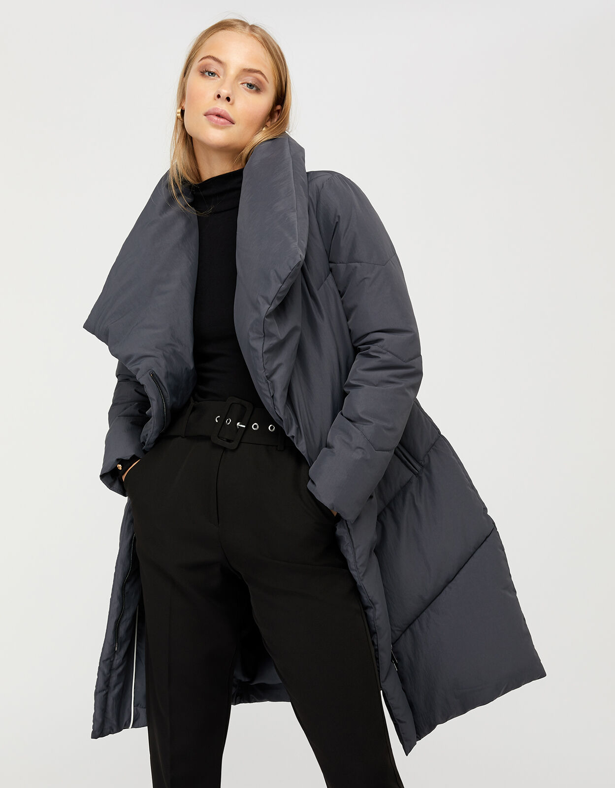 Dhalia long duvet coat shop