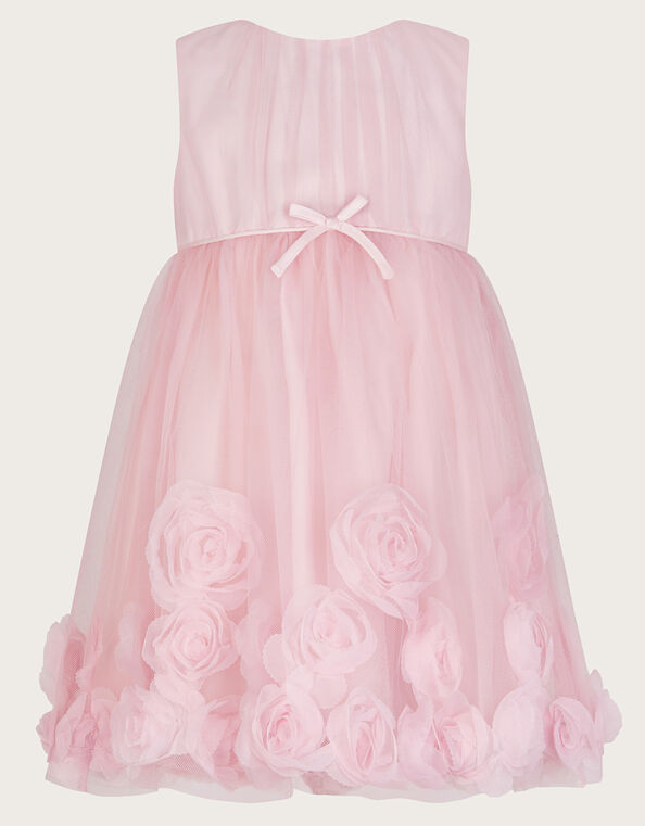 Baby Josie 3D Rosette Dress, Pink (PINK), large