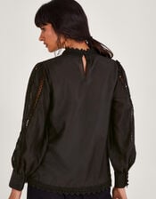 Lola Butterfly Blouse, Black (BLACK), large