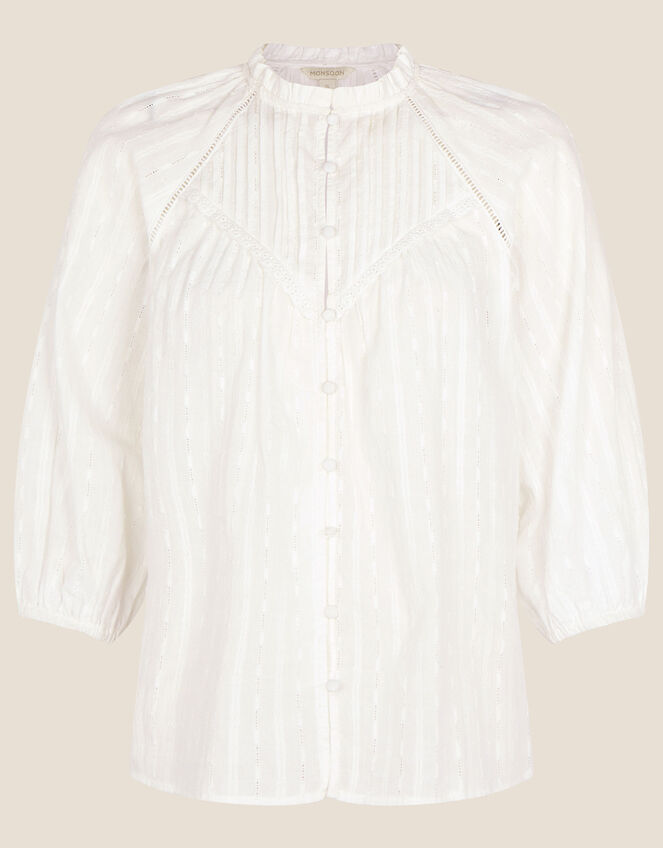 Victoriana Boho Top Ivory