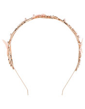 Diamante Butterfly Twist Headband, , large