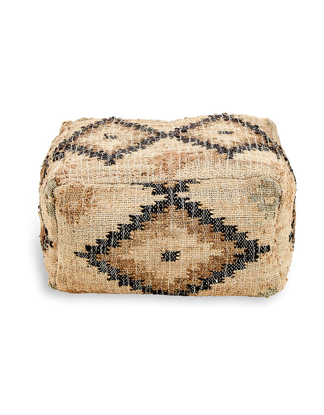 Nkuku Kesu Kilim Small Pouf, , large