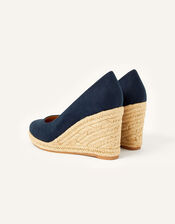 Espadrille Wedges, Blue (NAVY), large