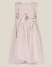 Baby Matilda Sleeveless Meadow Party Dress, Pink (PINK), large