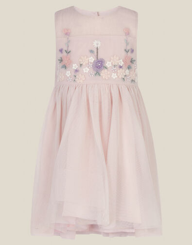 Baby Matilda Sleeveless Meadow Party Dress, Pink (PINK), large
