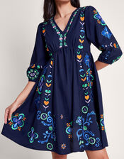 Eden Embroidered Dress, Blue (NAVY), large