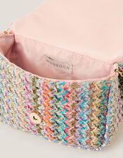 Woven Bow Bag, , large