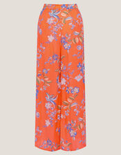 Kaia Floral Trousers , Orange (ORANGE), large