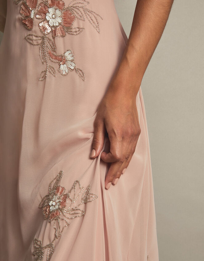 August Embellished Maxi Dress, Pink (BLUSH), large