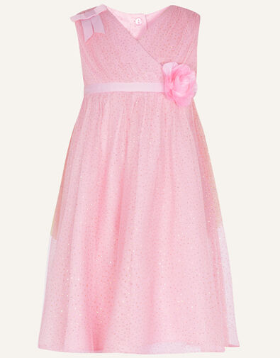 Baby Glitter Wrap Dress Pink, Pink (PINK), large