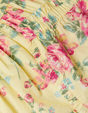 Baby Floral Top and Shorts, Yellow (YELLOW), large