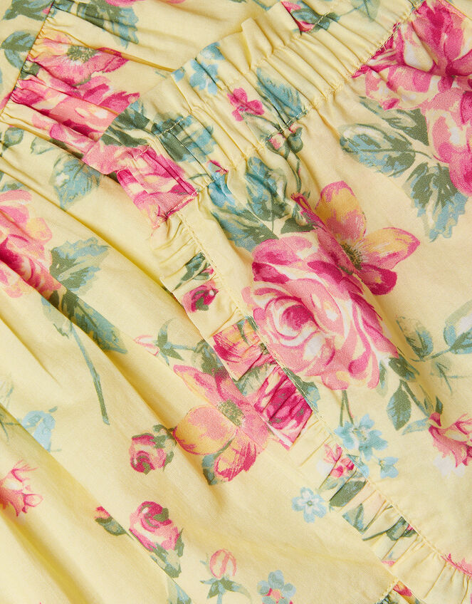Baby Floral Top and Shorts, Yellow (YELLOW), large