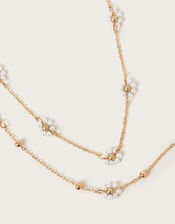 Beaded Flower Necklace and Bracelet Set, , large