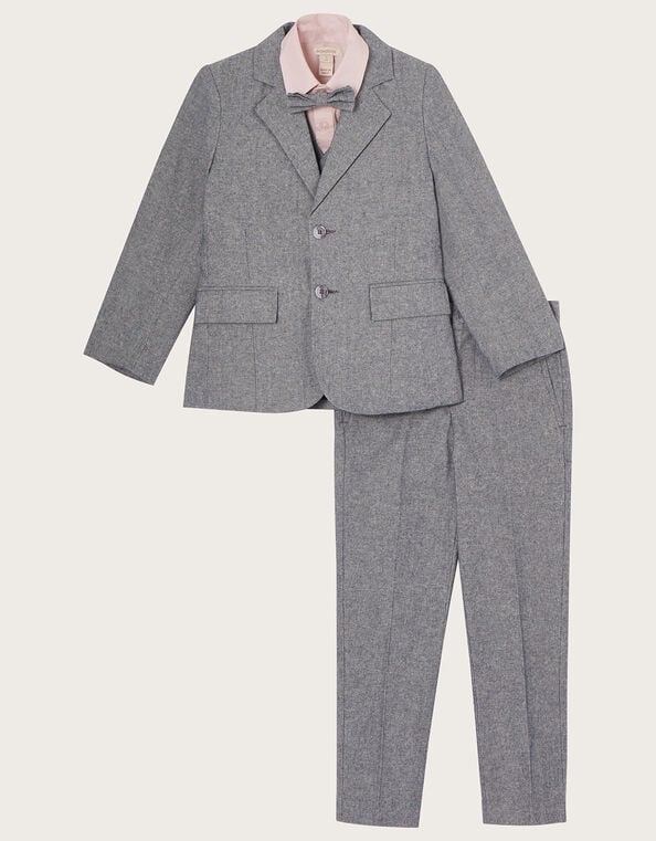 Bow Tie Five-Piece Suit, Grey (GREY), large