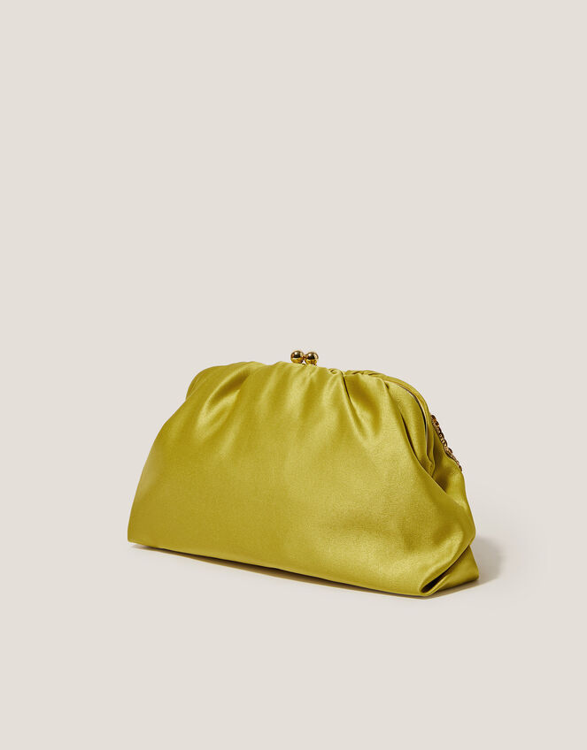 Sora Embellished Satin Clutch Bag, , large