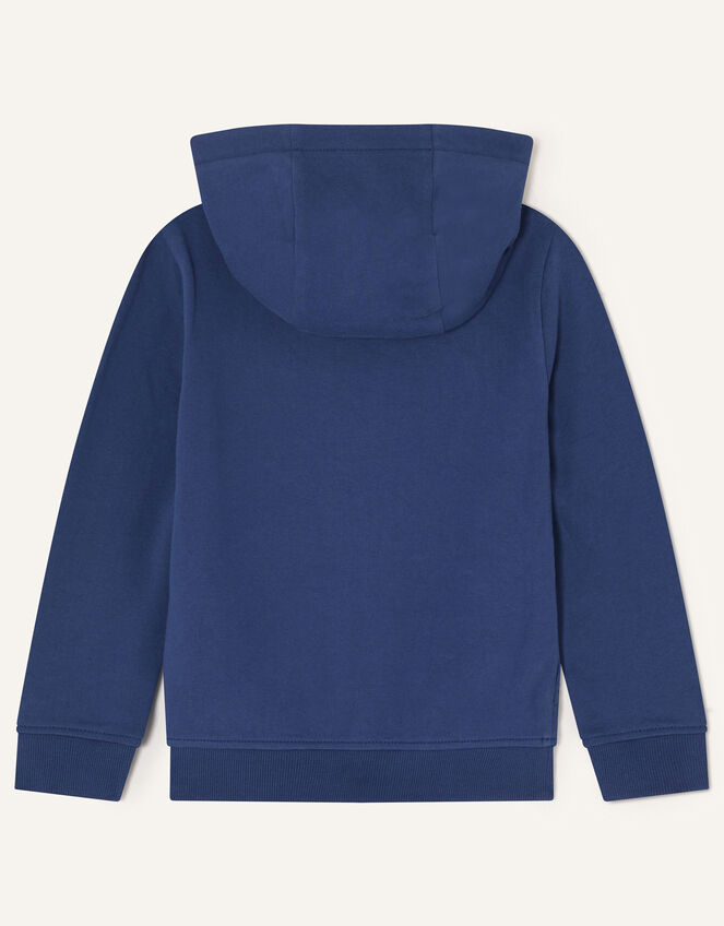 Christmas Leopard Hoodie, Blue (BLUE), large