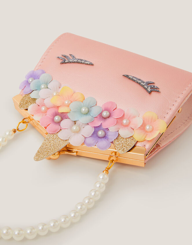 Flower Unicorn Clip Frame Bag, , large