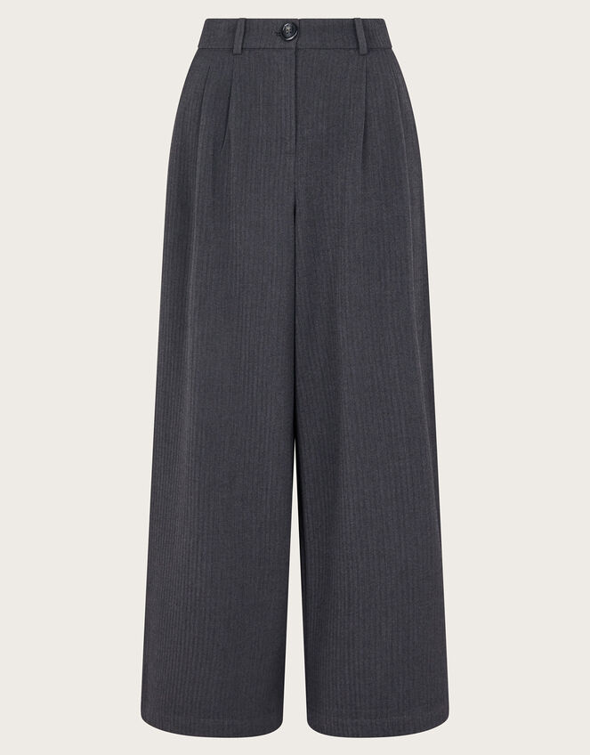 Wren Wide Leg Trousers, Grey (GREY), large