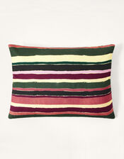 Stripe Rectangle Cotton Cushion, , large