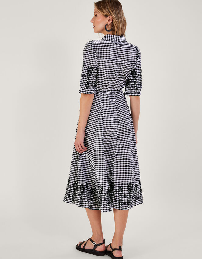 Gingham Shirt Dress Black Day Dresses Monsoon UK.