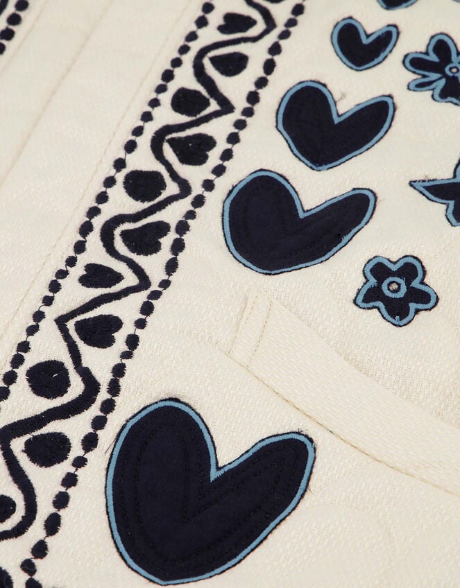 Fabienne Chapot Heart Quilted Jacket, White (WHITE), large