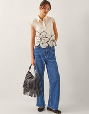 Bridget Floral Shirt , Ivory (IVORY), large