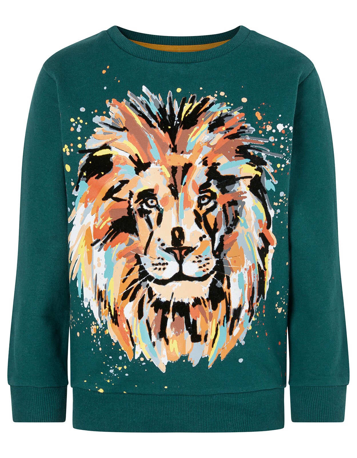 Lion Print Sweatshirt Green