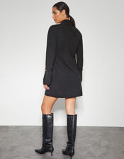 Sia Knit Blazer Dress, Black (BLACK), large