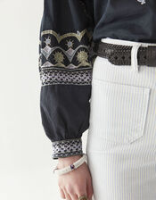 Maison Hotel Chandra Floral Blouse, Black (BLACK), large